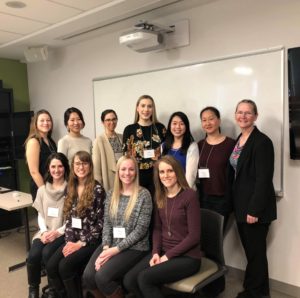 Group photo of Brescia graduate students and Dr. Matthews