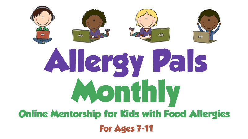 Image publicitaire pour les webinaires pour enfants Allergy Pals Monthly