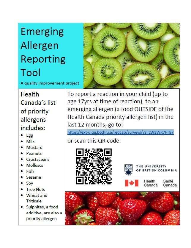 Emerging allergen reporting tool poster