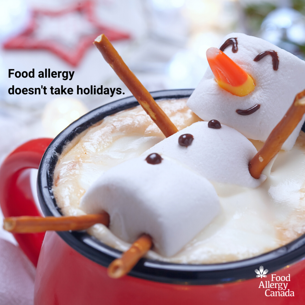 Food allergy doesn't take holidays