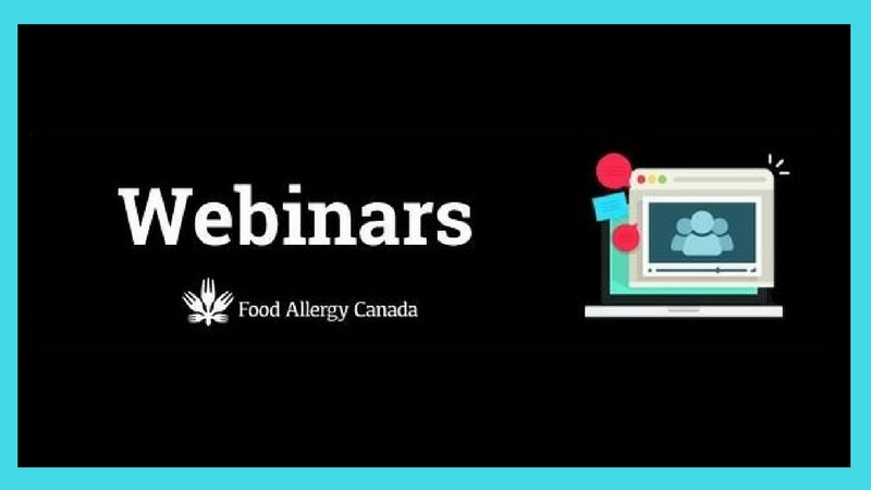 Recorded Webinars Food Allergy Canada