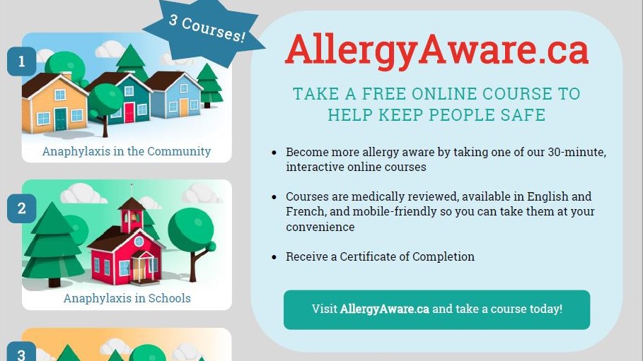 Flyer for Allergy Aware