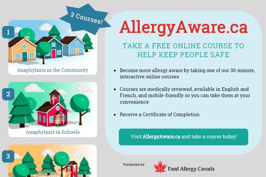 Allergy Aware flyer