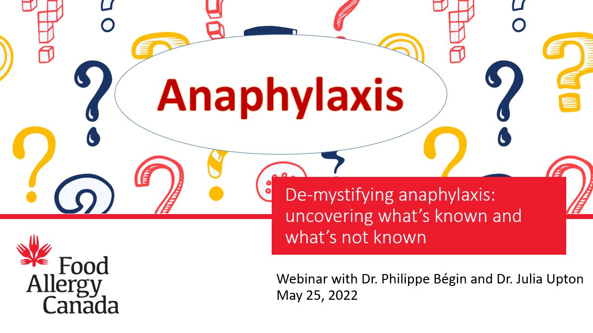 De-mystifying anaphylaxis cover slide
