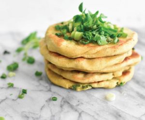 Allergy-friendly green onion cakes