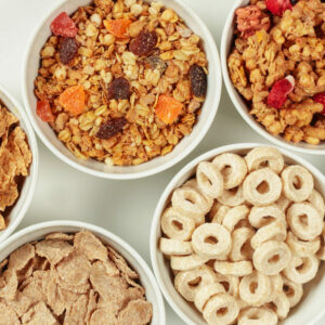 cereal and dried fruit