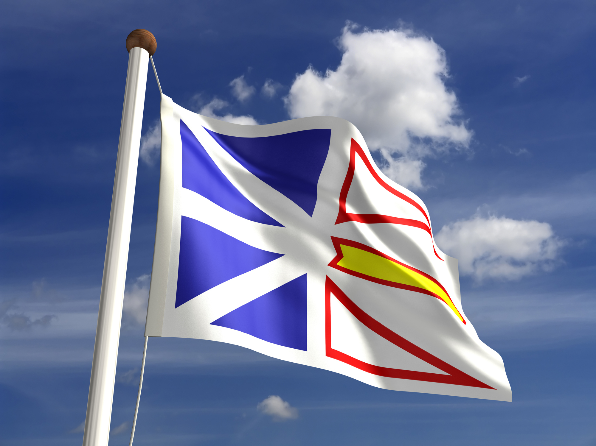 how does the flag contribute newfoundland labrador