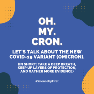 COVID-19 Omicron variant graphic
